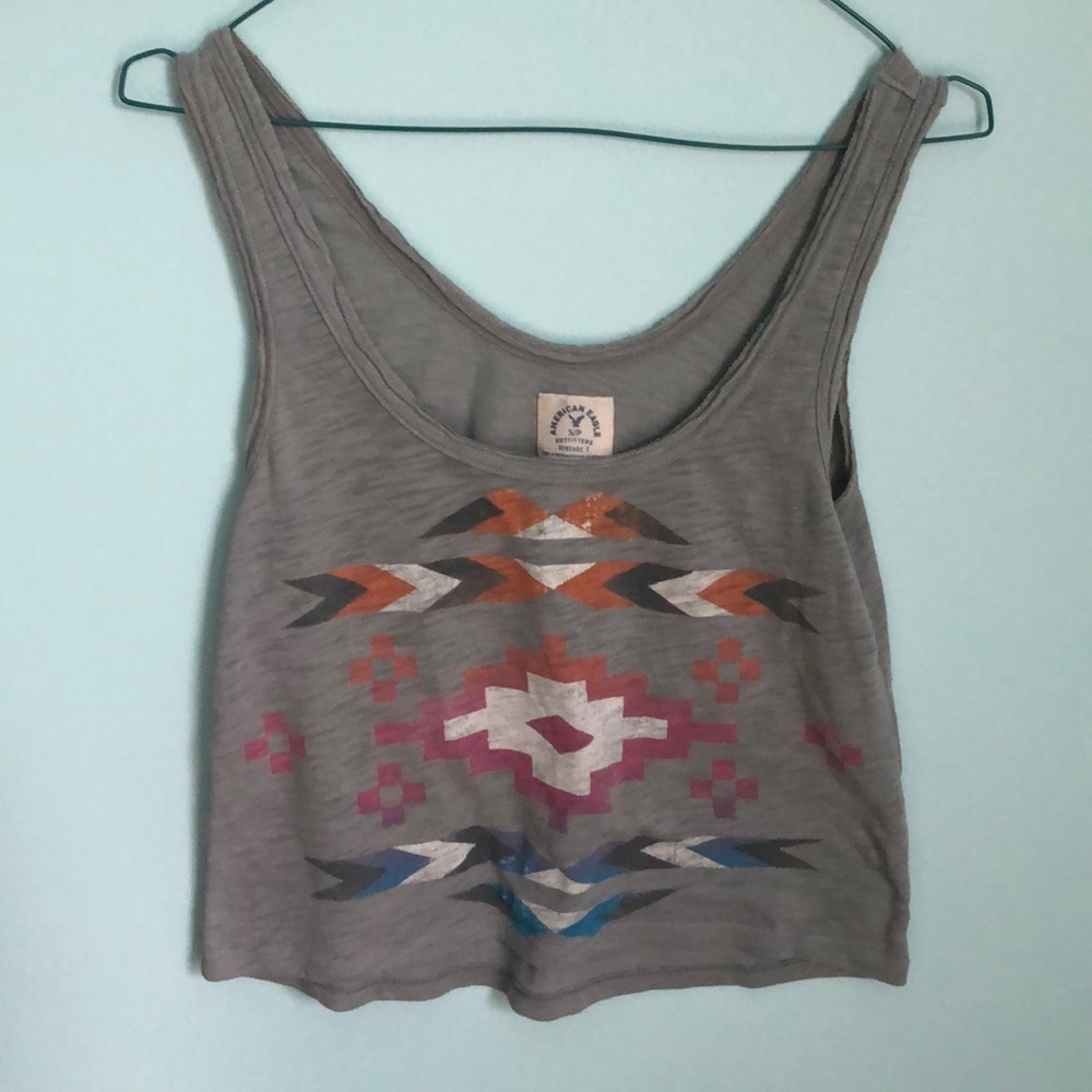 American Eagle Tribal Print Tank Top